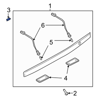 Kia OE - License Plate Light Assembly Nut