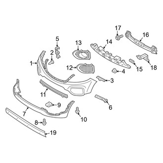 Kia OE - Front Bumper - Bumper & Components (Base / EX / LX)