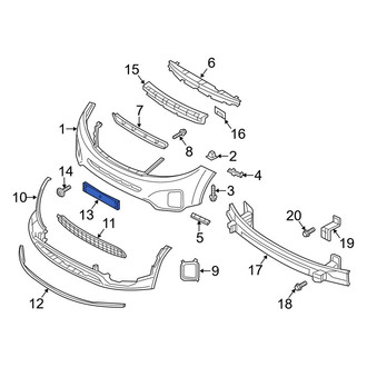 Kia OE - Front License Plate Light Panel