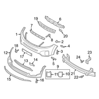 Kia OE - Front Bumper - Bumper & Components (With Steel Skid Plates)