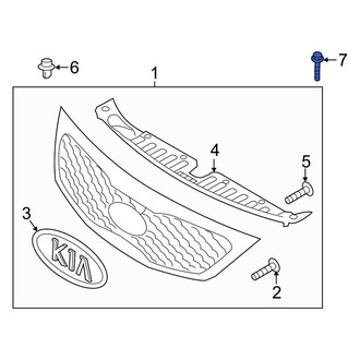 Kia OE - Radiator Support Access Cover Bolt
