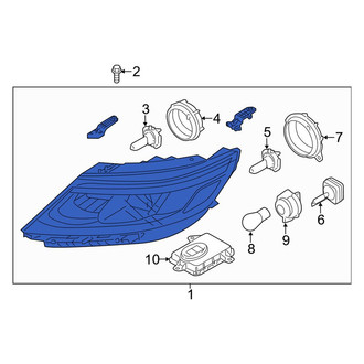 Kia OE - Front Right Headlight Assembly
