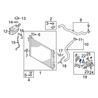 Kia OE - Engine Coolant Thermostat Housing Gasket