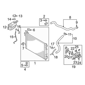 Kia OE - Cooling - Radiator & Components (2.4L)