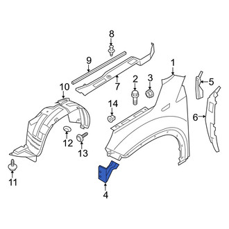 Kia OE - Front Left Fender Bracket