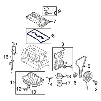 Kia OE - Engine Valve Cover Gasket