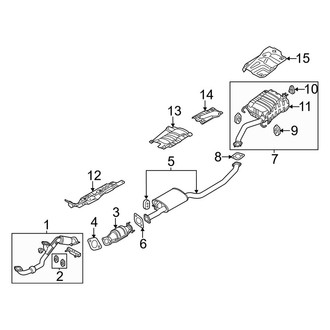 Kia OE - Exhaust System - Exhaust Components (3.5L)