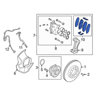 Kia OE - Front Disc Brake Pad Set