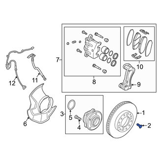 Kia OE - Front Disc Brake Rotor Set Screw