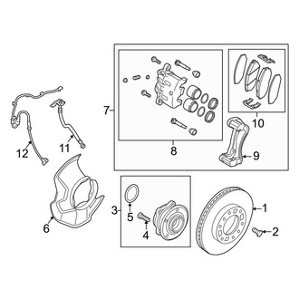 Kia OE - Front Suspension - Brake Components