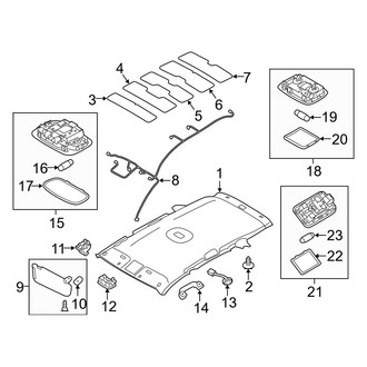 Kia OE - Roof - Interior Trim (W/O Sunroof)