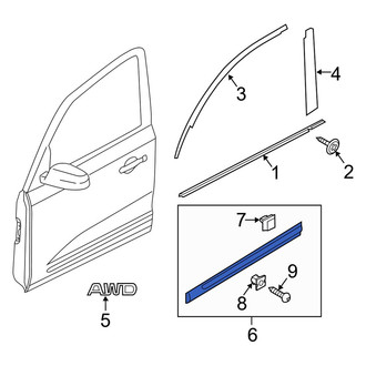 Kia OE - Front Left Door Molding