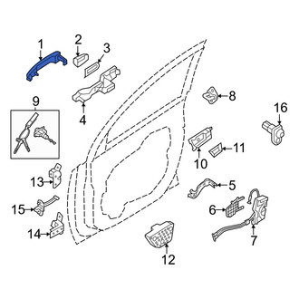 Kia OE - Rear Outer Exterior Door Handle