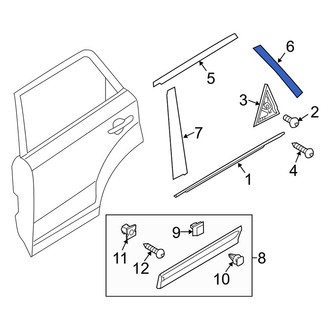 Kia OE - Rear Left Lower Black Out Tape