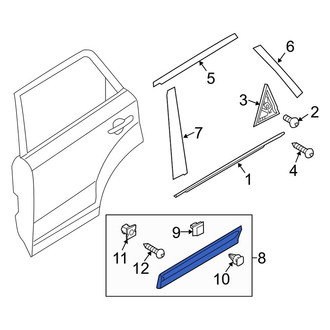 Kia OE - Rear Left Door Molding