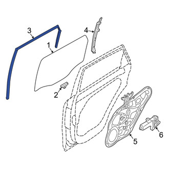 Kia OE - Rear Right Upper Window Channel