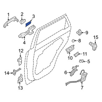 Kia OE - Front Exterior Door Handle Pad