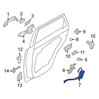 Kia OE - Rear Left Door Latch Assembly