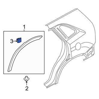 Kia OE - Wheel Arch Molding Clip