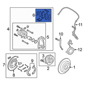 Kia OE - Rear Disc Brake Pad Set