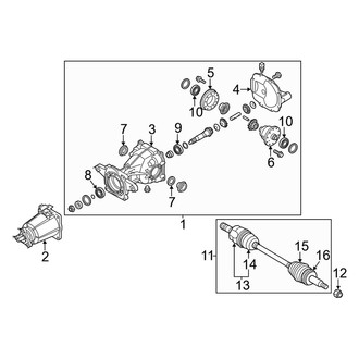 Kia OE - Rear Suspension - Axle & Differential (AWD)