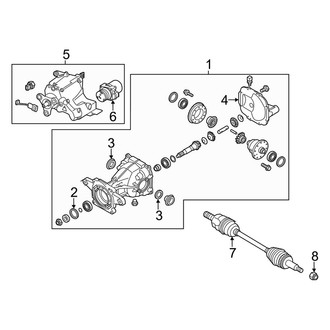 Kia OE - Rear Suspension - Axle & Differential (AWD)
