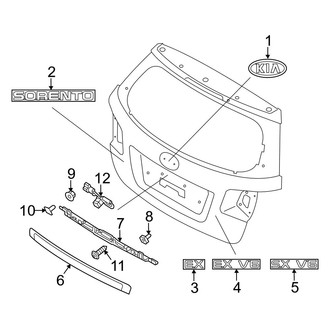 Kia OE - Lift Gate - Exterior Trim