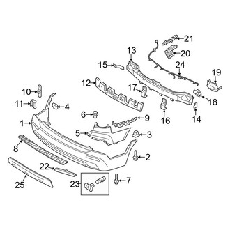 Kia OE - Rear Bumper - Bumper & Components (Base / EX / LX)