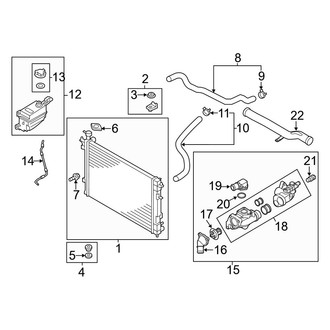 Kia OE - Cooling - Radiator & Components (3.3L)