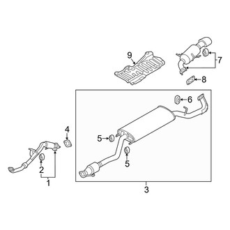 Kia OE - Exhaust System - Exhaust Components (3.3L)