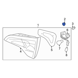 Kia OE - Upper Tail Light Nut