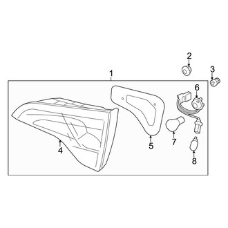 Kia OE - Rear Lamps - Combination Lamps (W/O LED)