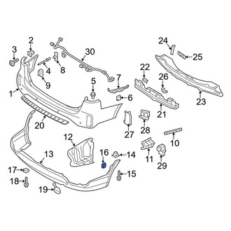 Kia OE - Front Bumper Guide Nut