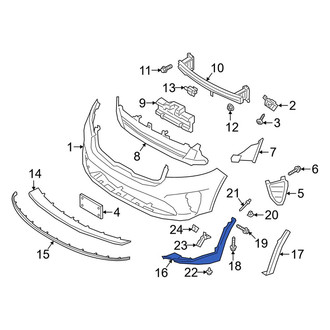 Kia OE - Front Left Bumper Trim