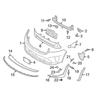 Kia OE - Lower Bumper Cover Retainer