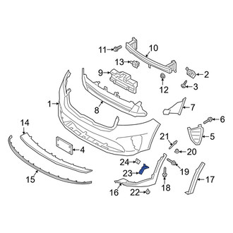 Kia OE - Right Wheel Arch Molding Bracket