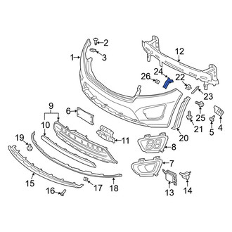 Kia OE - Right Wheel Arch Molding Bracket