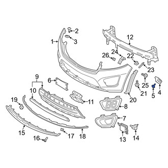 Kia OE - Bumper Cover Screw