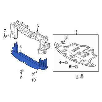 Kia OE - Front Lower Radiator Support Air Deflector