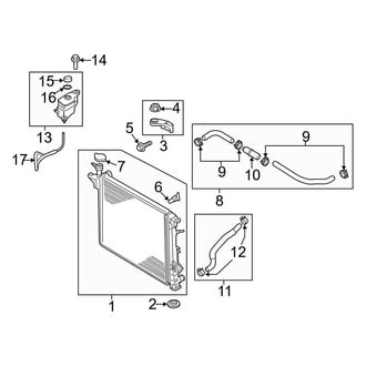 Kia OE - Cooling - Radiator & Components (2.4L)