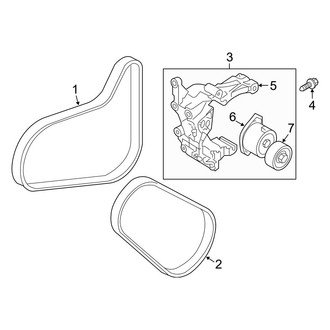 Kia OE - Cooling - Belts & Pulleys (L / LX 2.4L)