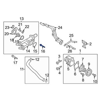 Kia OE - Inner Engine Coolant Thermostat Housing Bolt