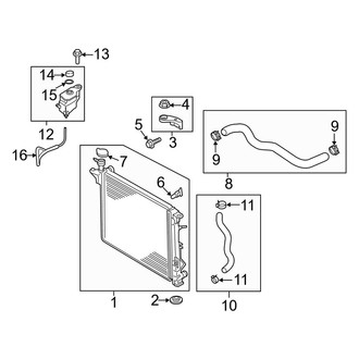 Kia OE - Cooling - Radiator & Components (3.3L)