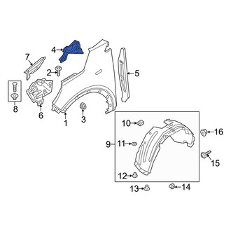Kia OE - Left Fender Reinforcement Bar