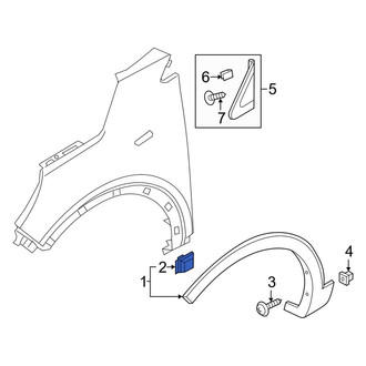 Kia OE - Rocker Panel Molding Clip