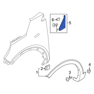 Kia OE - Left Fender Molding
