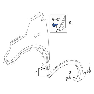 Kia OE - Fender Molding Screw