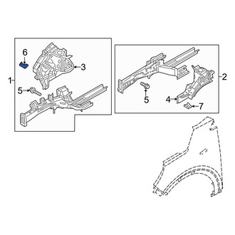 Kia OE - Right Fender Apron Bracket
