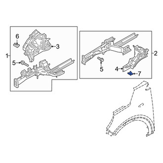 Kia OE - Left Fender Apron Bracket
