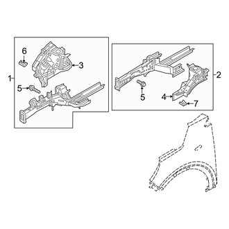 Kia OE - Fender - Structural Components & Rails